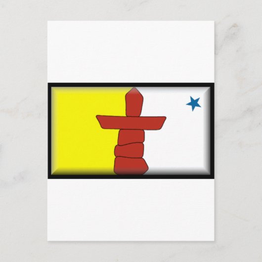 Nunavut Flag Briefkaart (Voorkant)