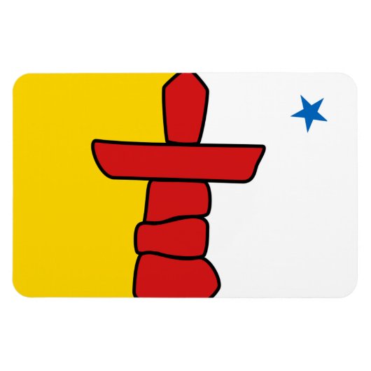 NUNAVUT Flag Magneet (Horizontaal)