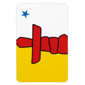NUNAVUT Flag Magneet (Verticaal)