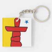 NUNAVUT Flag Sleutelhanger (Achterkant)