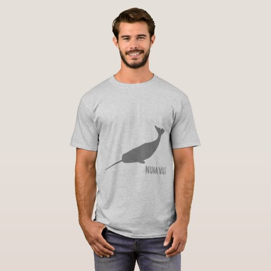 Nunavut Narwhal T-shirt (Voorkant volledig)