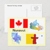 Nunavut Territory Canada Briefkaart (Voorkant / Achterkant)
