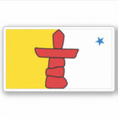 Nunavut Vlag Grafisch Sticker (Voorkant)