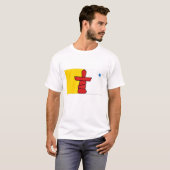 Nunavut Vlag Grafisch T-shirt (Voorkant volledig)