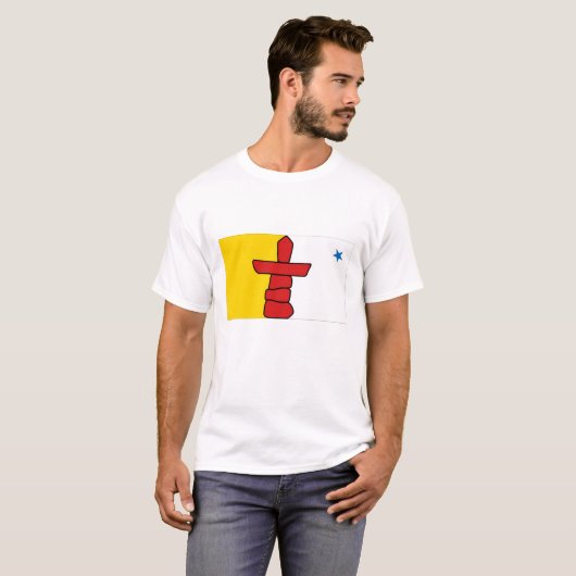 Nunavut Vlag Grafisch T-shirt (Voorkant volledig)