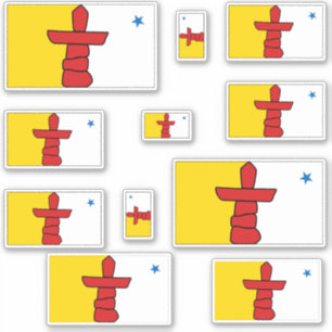 Nunavut Vlaggen Graphic Sticker