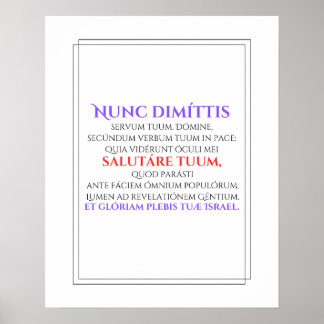 Nunc Dimittis-Poster Poster