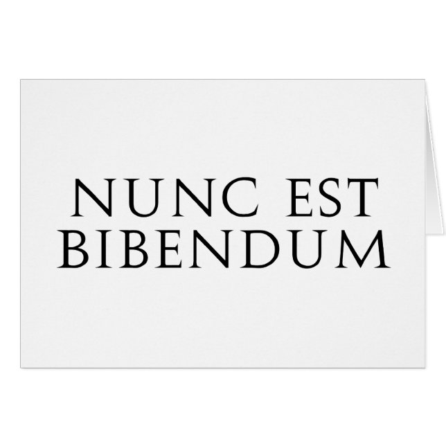 Nunc Est Bibendum (Voorkant Horizontaal)