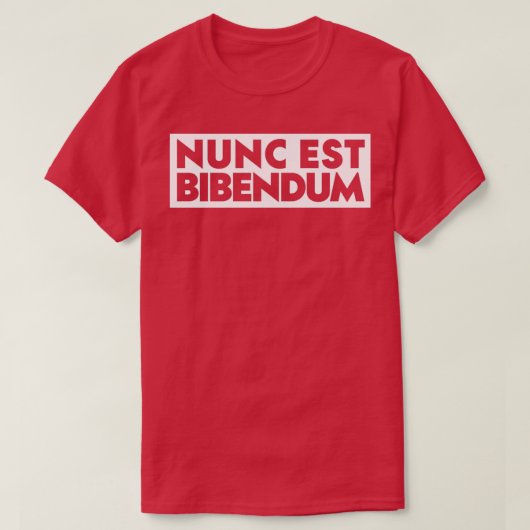 Nunc est bibendum Latijn T-shirt (Design voorkant)