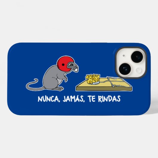 Nunca jamas te rindas Case-Mate iPhone case (Achterkant (horizontaal))