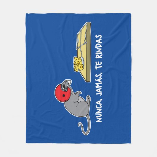 Nunca jamas te rindas fleece deken (Voorkant)