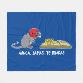 Nunca jamas te rindas fleece deken (Voorkant (Horizontaal))