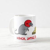 Nunca jamas te rindas koffiemok (Voorkant links)