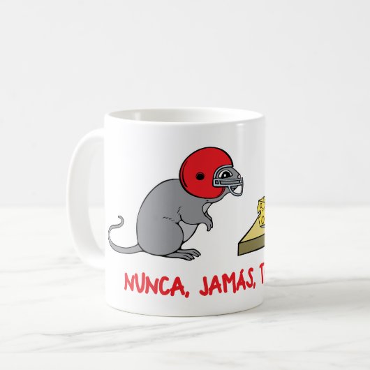 Nunca jamas te rindas koffiemok (Voorkant links)