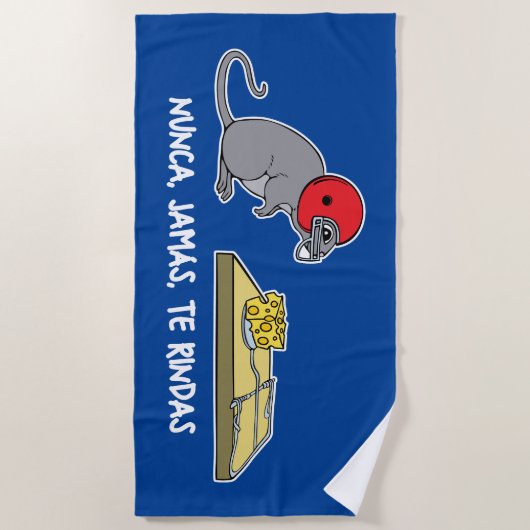 Nunca jamas te rindas strandlaken (Voorkant)