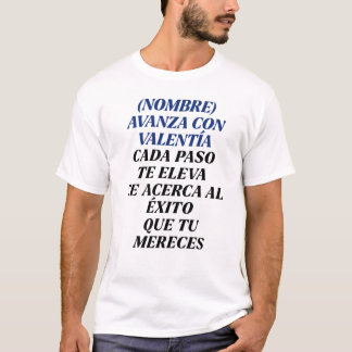 NUNCA TE DETENGAS REGALO PERSONALIZADO(NOMBRE) T-SHIRT