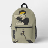 Nunchaku Striker Bedrukte Rugzak (Voorkant)