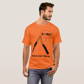 Nunchucks Oranje T-Shirt (Voorkant volledig)