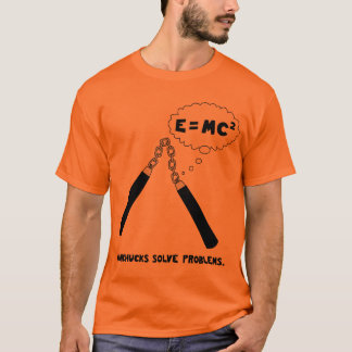 Nunchucks Oranje T-Shirt