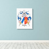 Nunes Family Crest Canvas Afdruk (Insitu (Houten vloer))