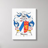 Nunes Family Crest Canvas Afdruk (Voorkant)