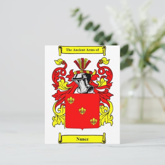 Nunez wapenstilstand briefkaart (Staand voorkant)