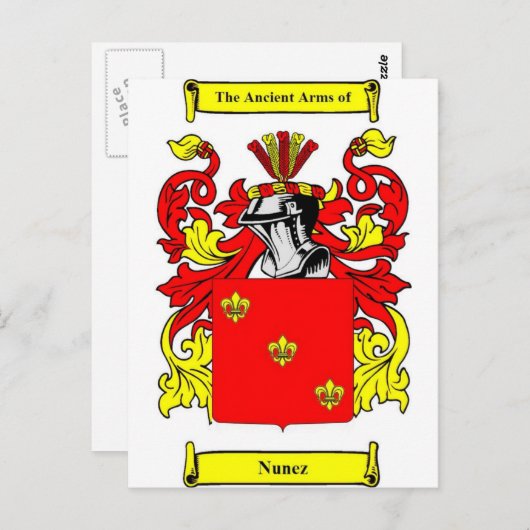 Nunez wapenstilstand briefkaart (Voorkant / Achterkant)