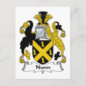Nunn Family Crest Briefkaart (Voorkant)