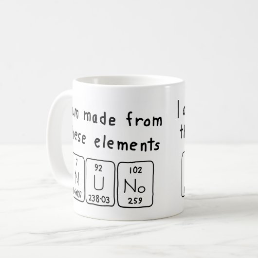 Nuno periodieke lijstnaam mok (Voorkant links)