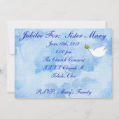 Nuns 25th Jubilee Celebration Invitations Kaart (Achterkant)