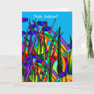 Nuns 50th Jubilee Artsy Floral Sherpa Blanket Kaart