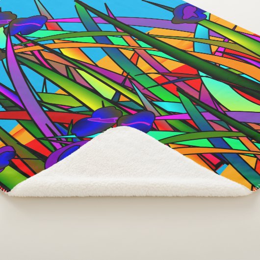 Nuns 50th Jubilee Artsy Floral Sherpa Deken (3/4)