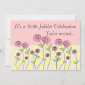 Nuns 50th Jubilee Celebration Invitations Kaart (Voorkant)