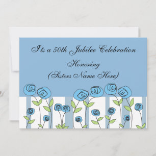 Nuns 50th Jubilee Celebration Invitations Kaart