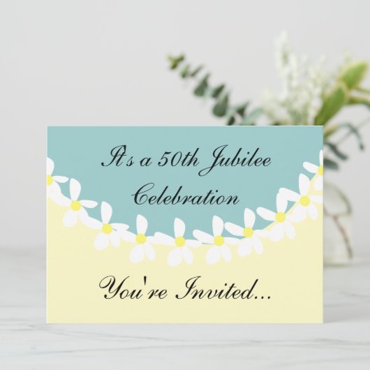 Nuns 50th Jubilee Celebration Invitations Kaart (Staand voorkant)