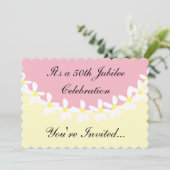 Nuns 50th Jubilee Celebration Invitations Pink Kaart (Staand voorkant)