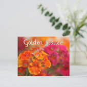 Nuns 50th Jubilee-Floral Design Gifts Briefkaart (Staand voorkant)