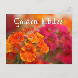 Nuns 50th Jubilee-Floral Design Gifts Briefkaart