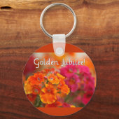 Nuns 50th Jubilee-Floral Design Gifts Sleutelhanger (Voorkant)