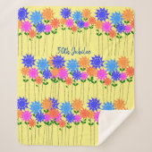 Nuns 50th Jubilee Floral  Sherpa Deken (Voorkant)