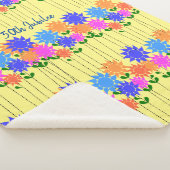 Nuns 50th Jubilee Floral  Sherpa Deken (3/4)