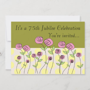 Nuns 75th Jubilee Celebration Invitations Kaart