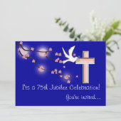 Nuns 75th Jubilee Celebration Invitations Kaart (Staand voorkant)