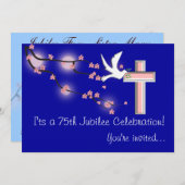 Nuns 75th Jubilee Celebration Invitations Kaart (Voorkant / Achterkant)