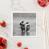 Nuns Clamming op Long Island Servet (Insitu)