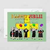 Nuns Diamond Jubilee 75ste dienstjaar Briefkaart (Voorkant / Achterkant)