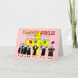 Nuns Diamond Jubilee 75ste dienstjaar Kaart