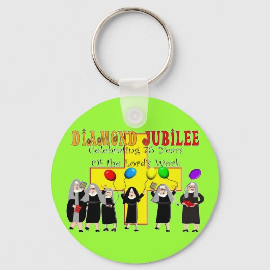 Nuns Diamond Jubilee 75ste dienstjaar Sleutelhanger (Voorkant)