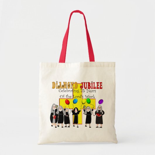 Nuns Diamond Jubilee Gifts Tote Bag (Voorkant)