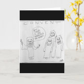 Nuns die de Habit-groet breken Kaart (Gele Bloem)